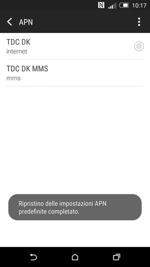 Se viene visualizzato un elenco di operatori, seleziona Public