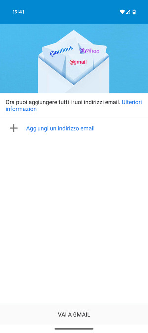 Seleziona Aggiungi un indirizzo email