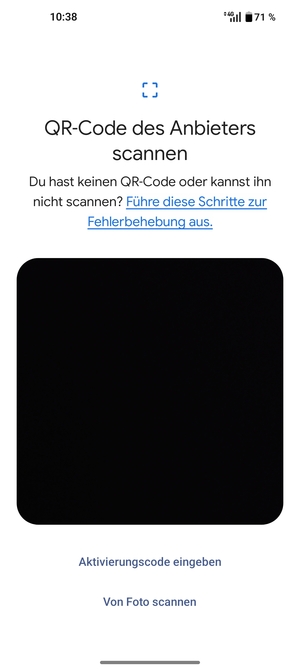 Scannen Sie den QR-Code