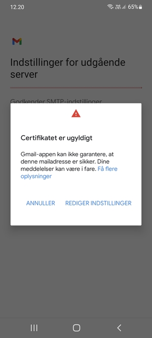 Vælg REDIGER INDSTILLINGER