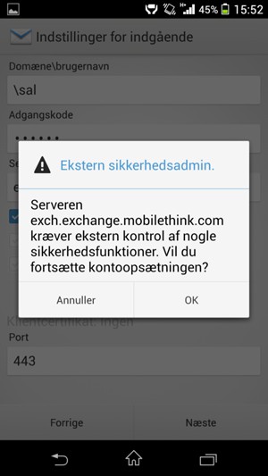 Vælg OK