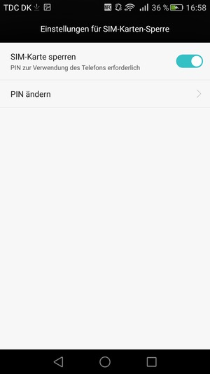 Wählen Sie PIN ändern