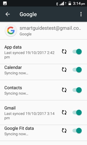Your contacts from Google will now be synced to your smartphone