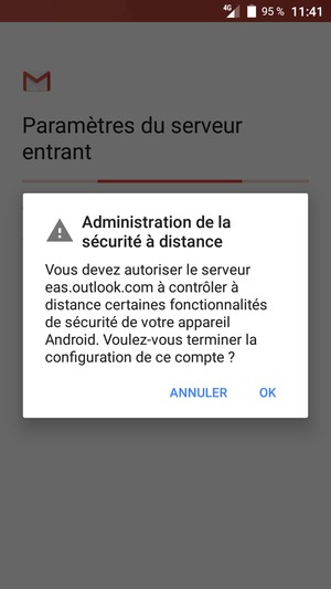 Sélectionnez OK