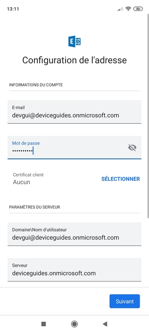 Saisissez votre mot de passe