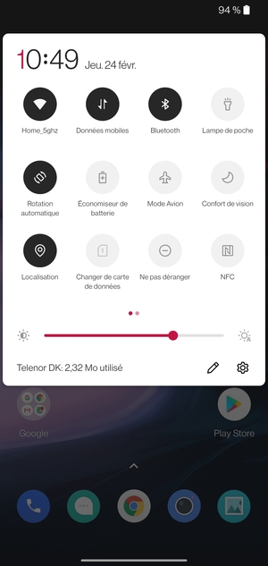 Désactiver le Wi-Fi et le Bluetooth