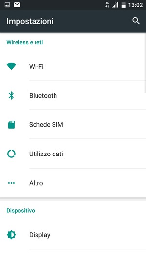Seleziona Altro