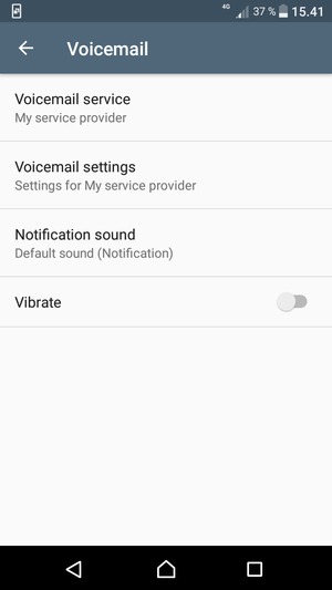 Select Voicemail settings
