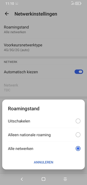 Selecteer uw voorkeursoptie