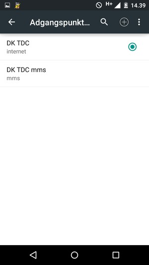 Vælg Menu-knappen