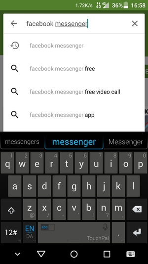 Enter the app name and select Search