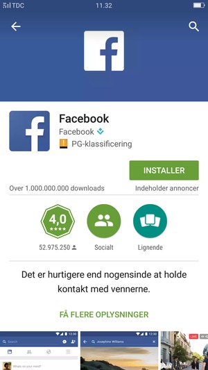 Vælg INSTALLER