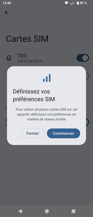 Sélectionnez Commencer