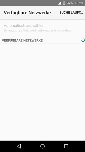 Warten Sie, bis die Suche abgeschlossen ist