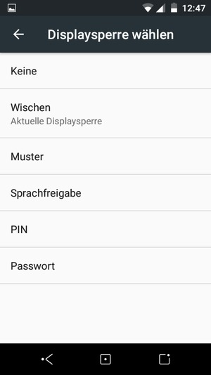 Wählen Sie Muster