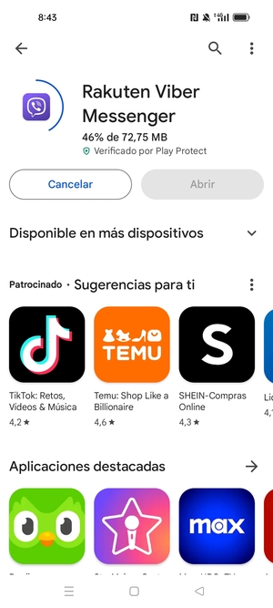 Espere a que el proceso de instalación finalice