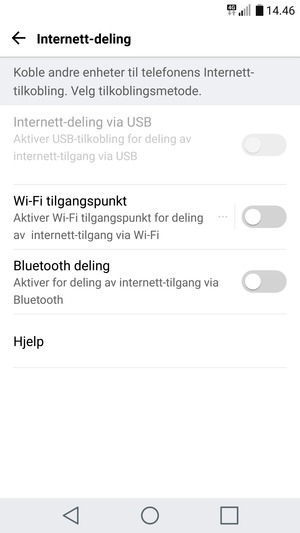 Velg Wi-Fi tilgangspunkt