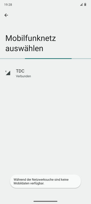 Warten Sie, bis die Suche abgeschlossen ist