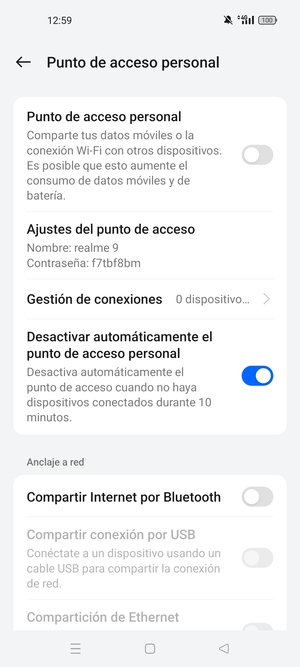 Active Punto de acceso personal