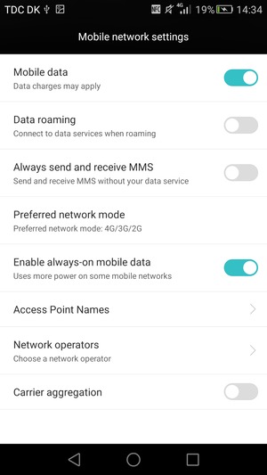 Select Access Point Names