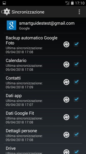Le tue informazioni verranno sincronizzate