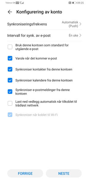 Velg NESTE