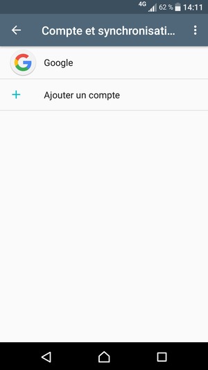 Sélectionnez Google