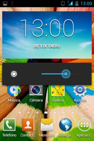 Ajuste el brillo al nivel requerido
