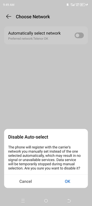 Select OK