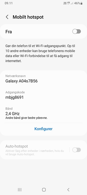 Vælg Konfigurer