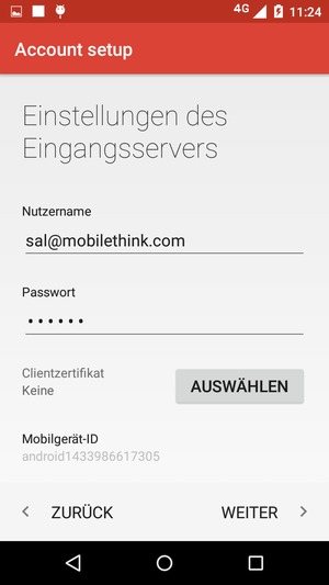 Geben Sie Nutzername ein