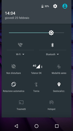 Disattiva Bluetooth