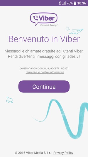 L'app è pronta per l'uso