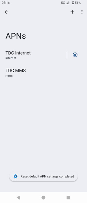 Select New APN