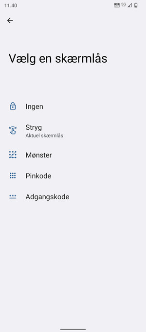 Vælg Mønster