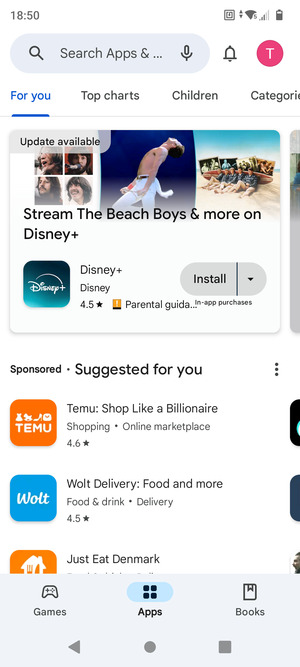 Select the Search bar