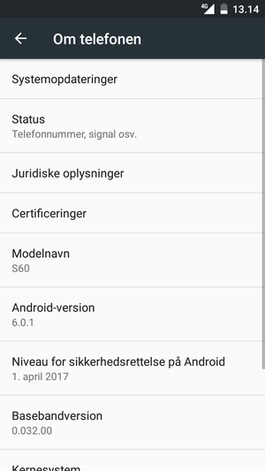 Vælg Systemopdateringer