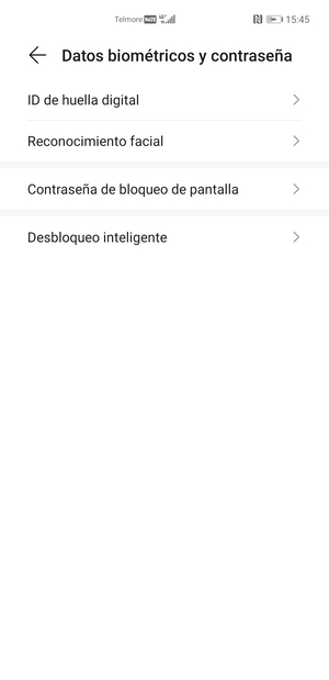 Seleccione Contraseña de bloqueo de pantalla