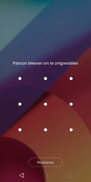 Uw telefoon is nu beveiligd met een schermvergrendeling