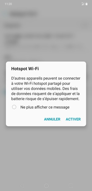 Sélectionnez ACTIVER