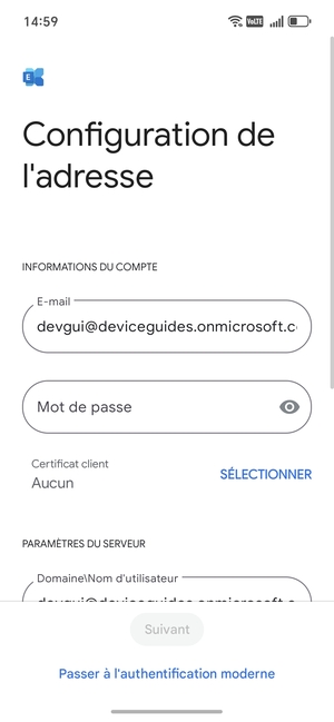 Saisissez votre mot de passe