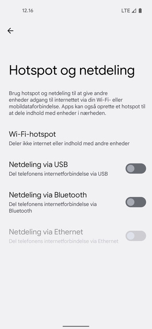 Vælg Wi-Fi-hotspot