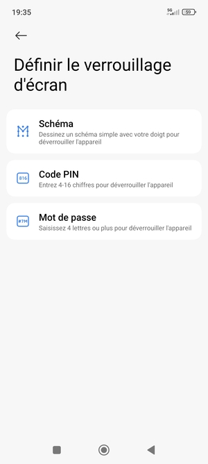 Sélectionnez Schéma