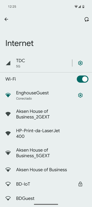Ahora está conectado a la red Wi-Fi