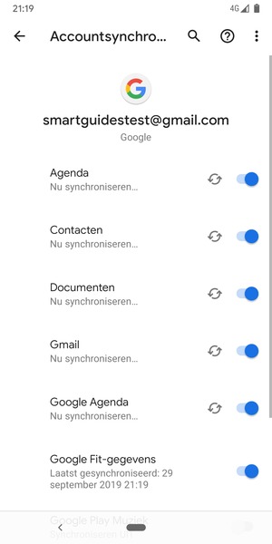 Uw contactpersonen van Google worden nu gesynchroniseerd met uw telefoon