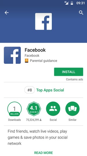 Select INSTALL