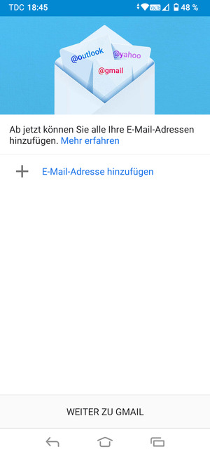 Wählen Sie E-Mail-Adresse hinzufügen