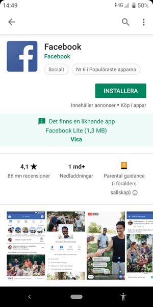 Välj INSTALLERA
