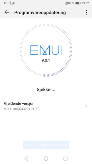 Vent til søket er ferdig