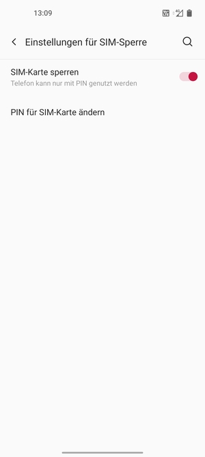 Wählen Sie PIN für SIM-Karte ändern